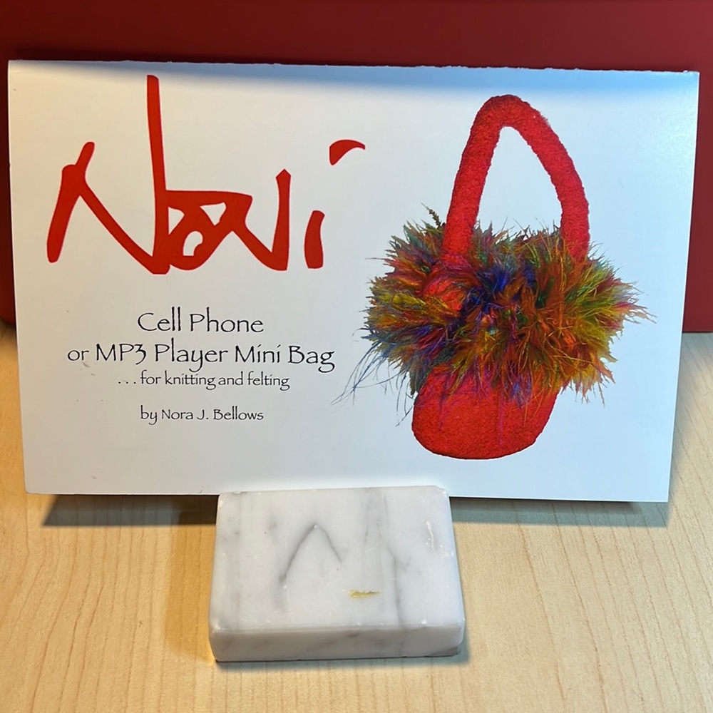 Noni bags Cell Phone & Cascading Fushia Market Bag felted  Bundle
